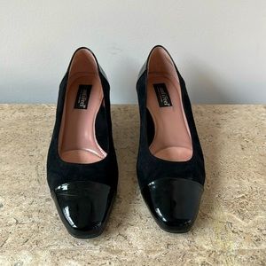 Beautifeel black suede and patent pumps